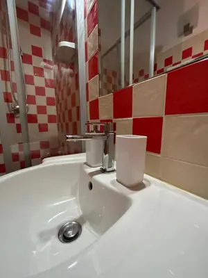 a bathroom with a white sink with a faucet at Hedi-Don sweet home-103 in Rome