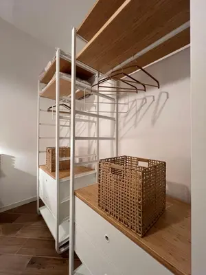 a room with a loft bed and wicker baskets at Civico26 in Rome
