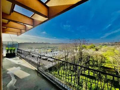 a view from the balcony of a house at Conca d'oro house in Rome