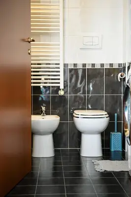 a bathroom with a toilet and a bidet at Romina in Rome