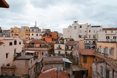 a view of a bunch of buildings at Colosseum Apt in Rome