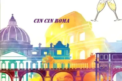 a collage of buildings with the words city city roma at Cin Cin ROMA Centro in Rome