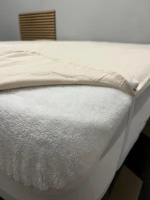a close up of a bed with white sheets at Appartamento Viale Trastevere in Rome