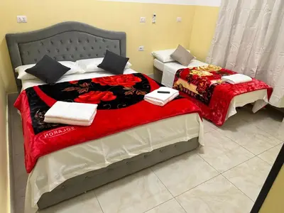 two beds sitting next to each other in a room at TURATI TERMINi in Rome