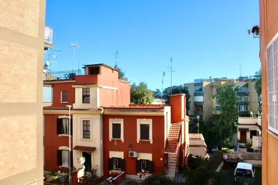 a view of a building in a city at HC - Richetta's Comfy House near the Vatican in Rome