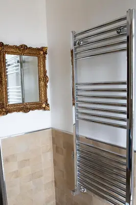 a bathroom with a sink and a toilet at Art Apartment in Rome