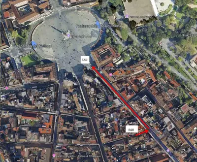 a map of the proposed improvements to the intersection at Awesome in Rome