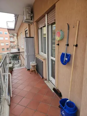 an apartment balcony with a balcony at Domus Imperiali in Rome