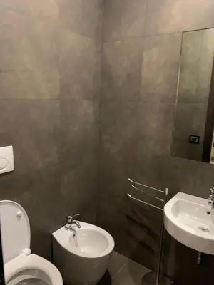 a bathroom with a toilet and a sink at unica-vatican museum in Rome