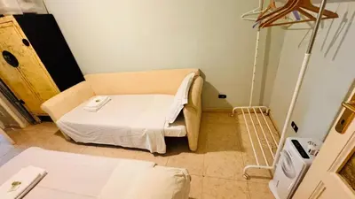 a hospital room with a bed in a room at apt via cernaia rome center in Rome