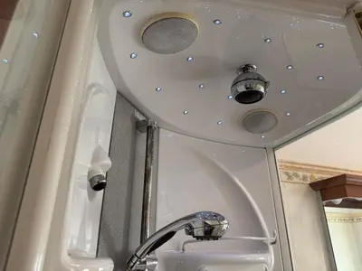 a bathroom with a toilet and a sink at Apartment in the heart of EUR in Rome