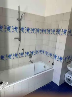 a bathroom with a tub and a shower and a toilet at Luxury house Empire 96 in Rome