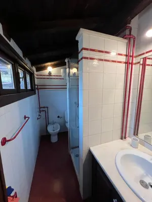 a bathroom with a sink and a toilet at EXCLUSIVE House OTTAVIANO in Rome