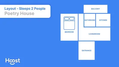 a floor plan of a property house at Poetry House in Rome