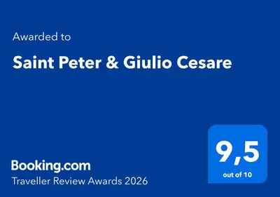 a blue sign that reads submit better and gillettecase at Saint Peter & Giulio Cesare in Rome