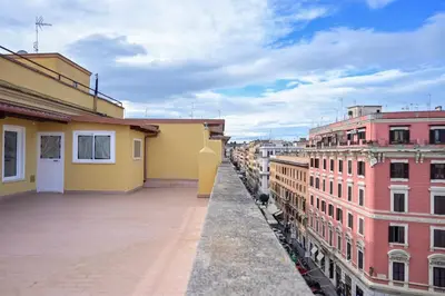 a view from the roof of a building at Collection39 Scipioni Luxury Penthouse in Rome