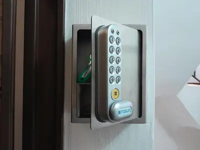 a close up of a door with a key control at Suite METRO Cavour 200m Coliseum in Rome