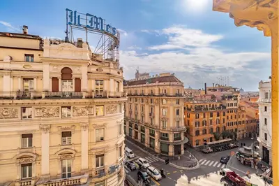a view of the city from a building at Trevi Imperial Suite 1 in Rome