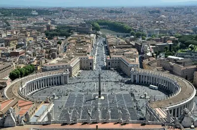 an aerial view of the city of versailles at Roma Tourist Rentals in Rome