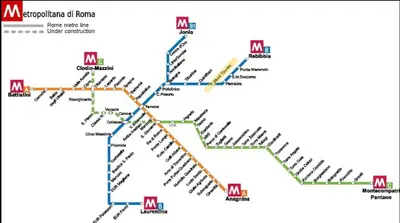 a map of the metro exodus exodus maps at Domus MT481 in Rome