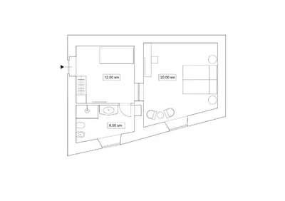 a floor plan of a house at AGH Babuino in Rome