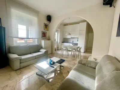a living room with a couch and a table at Miss Giulia Prime location flat in Rome in Rome
