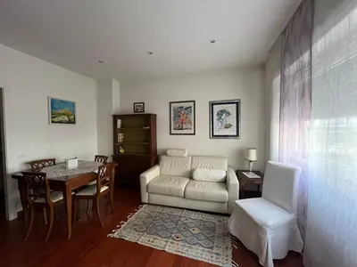 a living room with a couch and a table at Silvana vatican apartment in Rome