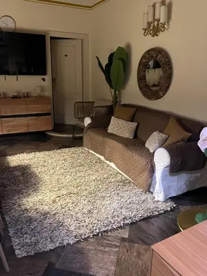 a living room with a couch and a rug at S Angelo Apartment in Rome