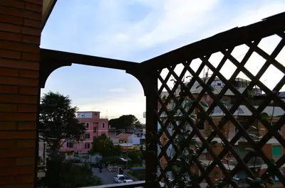 a view of a city from a balcony at Attico Aurelia Antica in Rome