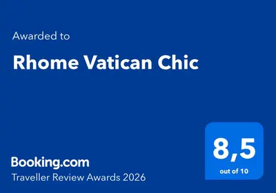 a blue square with the words home vienna chirium at Rhome Vatican Chic in Rome