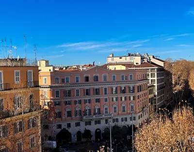 a view of a building in a city at MARIA TERESA Apartment - Sophisticated Living and City Links - Quartiere TRIESTE in Rome