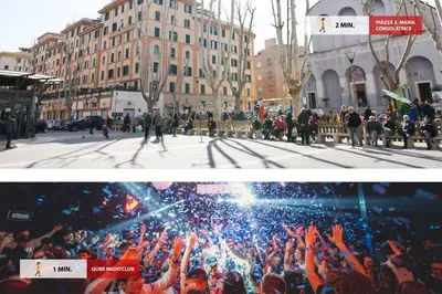 a crowd of people are cheering on a street at Cielo di Roma con Terrazzo - Self Check-in 24h in Rome