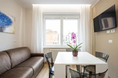 an aerial view of a city with buildings at Aurelius Design Loft 1 in Rome
