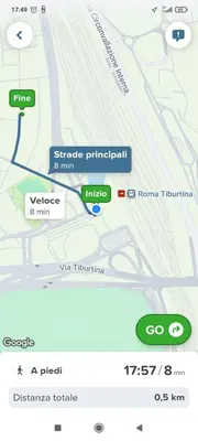 a screenshot of a cell phone with a map at Domus Remo Room #2 in Rome