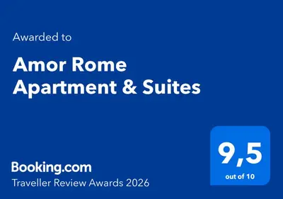 a blue sign that reads anchor name appointment and suites at Amor Rome Apartment & Suites in Rome