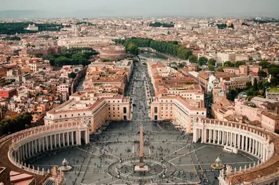 an aerial view of the city of paris at Double Pixel Apartments - Wonderful Stay in Rome