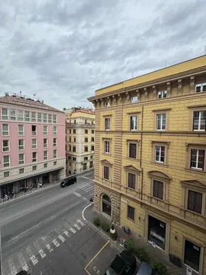 a view of a city street with buildings at Piazza Venezia Luxe Apartment in Rome