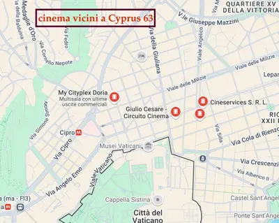a map of restaurants within a spurs at Guest House - Vatican Rome in Rome