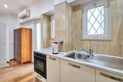 a kitchen with a sink and a window at 2ND Level in Rome
