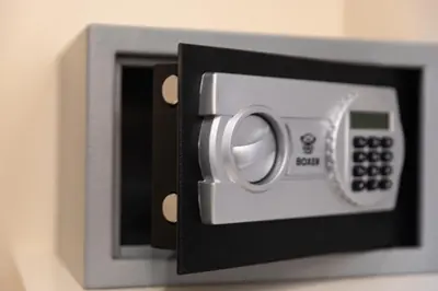 a microwave oven with the door open with a handle at Relais Monti in Rome