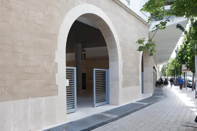 an archway on the side of a building at Boutique Domus Trastevere Penthouse in Rome