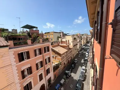 an aerial view of a city street with buildings at Casa Matilde - WelcomeToRhome in Rome