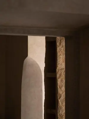 a beam of light shining through a window at Nomos Hotel in Rome