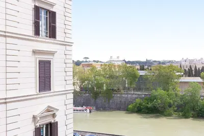 a view of a river from a building at Mellini View by Rental in Rome in Rome
