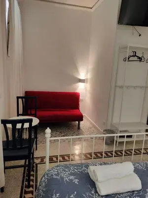 a bathroom with a sink and a toilet at Vatican Room- all you need to sleep 3 in Rome