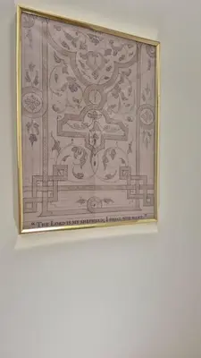 a framed picture of a ceiling on a wall at Sweet Saint Paul in Rome