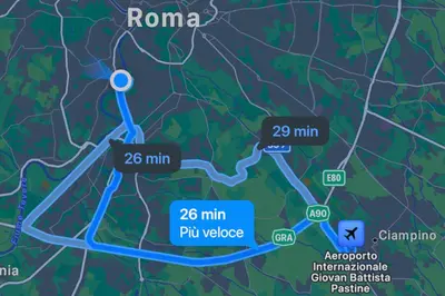 a map of the roads in roma at Roma Passion Suite in Rome