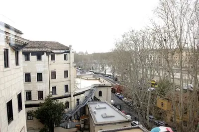 an overhead view of a city street with buildings at Rome, very central 2 bedrooms 4 beds in Rome