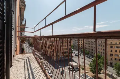 a view from the balcony of a building at GuestHost - Bright Apartment in Metro San Giovanni in Rome