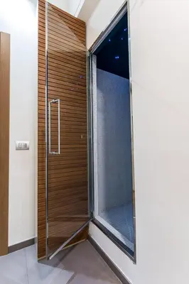 a shower with a glass door in a bathroom at Domus Villae Rome Spanish Steps in Rome